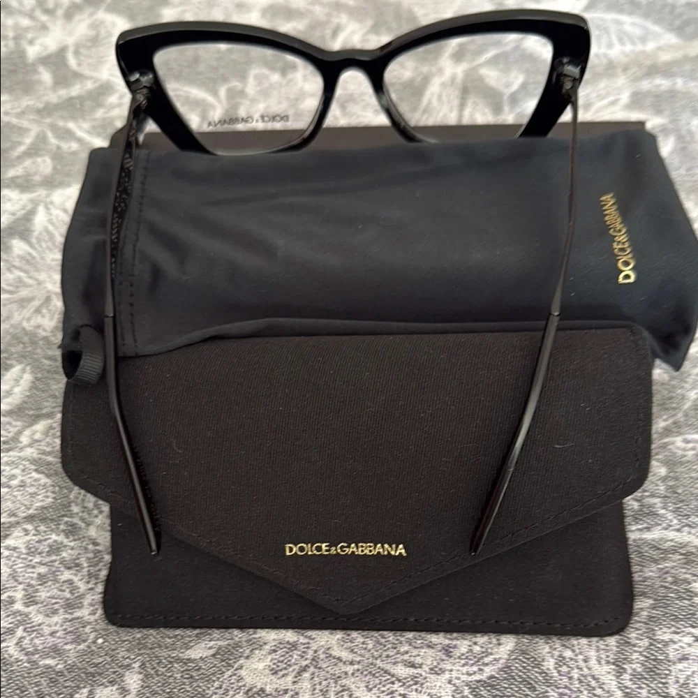 Dolce & Gabbana Black Cat-Eye prescription Glasses - Picture 6 of 13